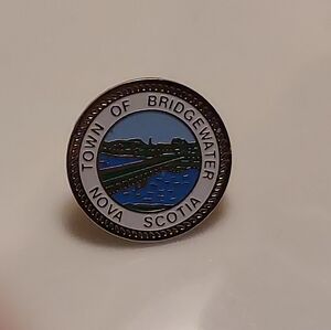 NWOT Town of Bridgewater Nova Scotia Lapel Pin - Vintage